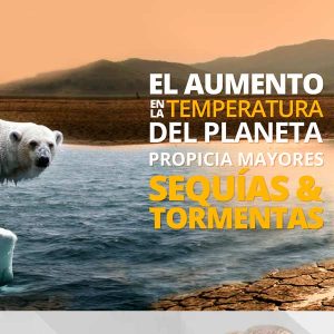 El aumeto en la temperatura del planeta