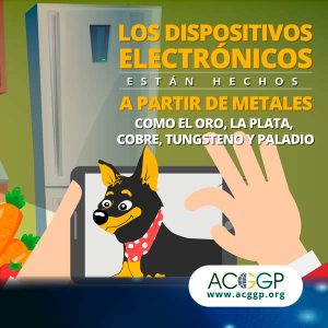 Los dispositivos electrónicos estan hechos a partir de metales