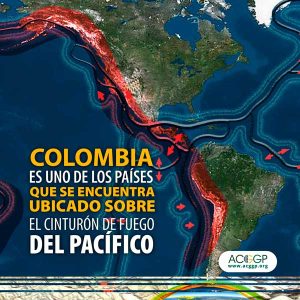Colombia es uno de los países que se encuentra ubicado sobre el cinturón de fuego del pacífico