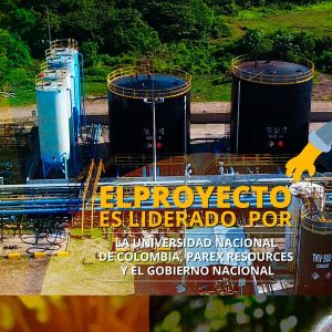 El proyecto es liderado por UNAL, PAREX y el gobierno nacional