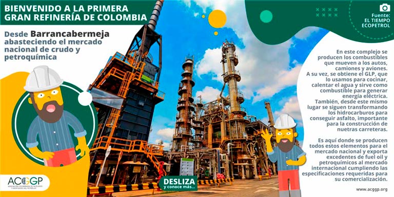 Don David en la primera refinería del país Barrancabermeja