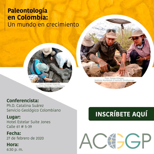 Presentación conferencia paleontología en Colombia