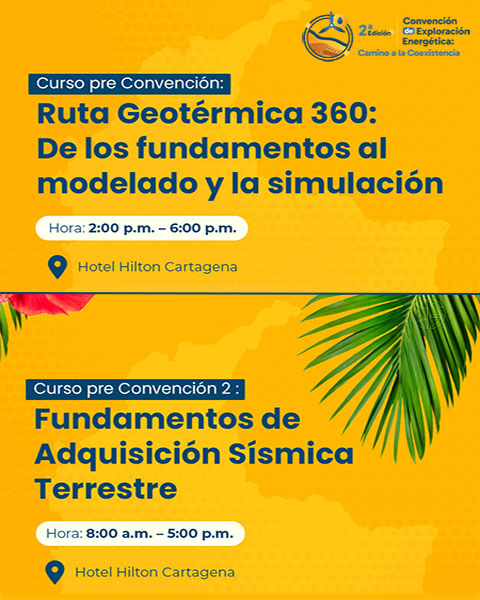 Cursos 2ª edición de la Convención de Exploración Energética